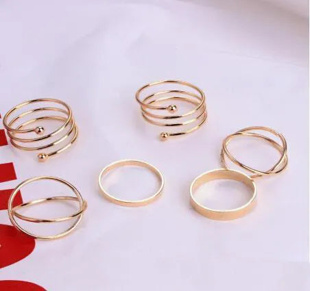 6 Pcs Finger Ring Set Best Selling Valentine’s Day Gift