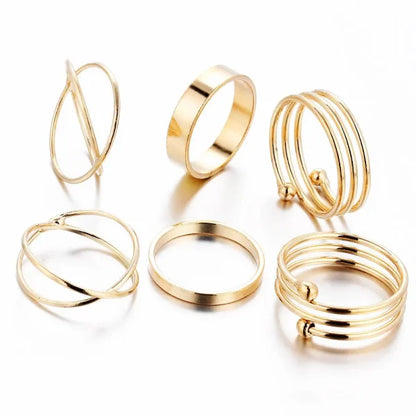 6 Pcs Finger Ring Set Best Selling Valentine’s Day Gift