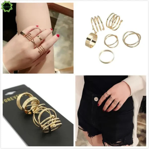 6 Pcs Finger Ring Set Best Selling Valentine’s Day Gift