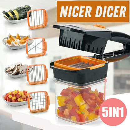 Nicer Dicer Quick Fruit Vegetable Cutter 5 In 1