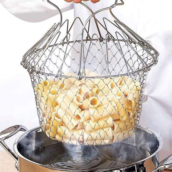 Stainless steel Basket Deep Fryer and strainer